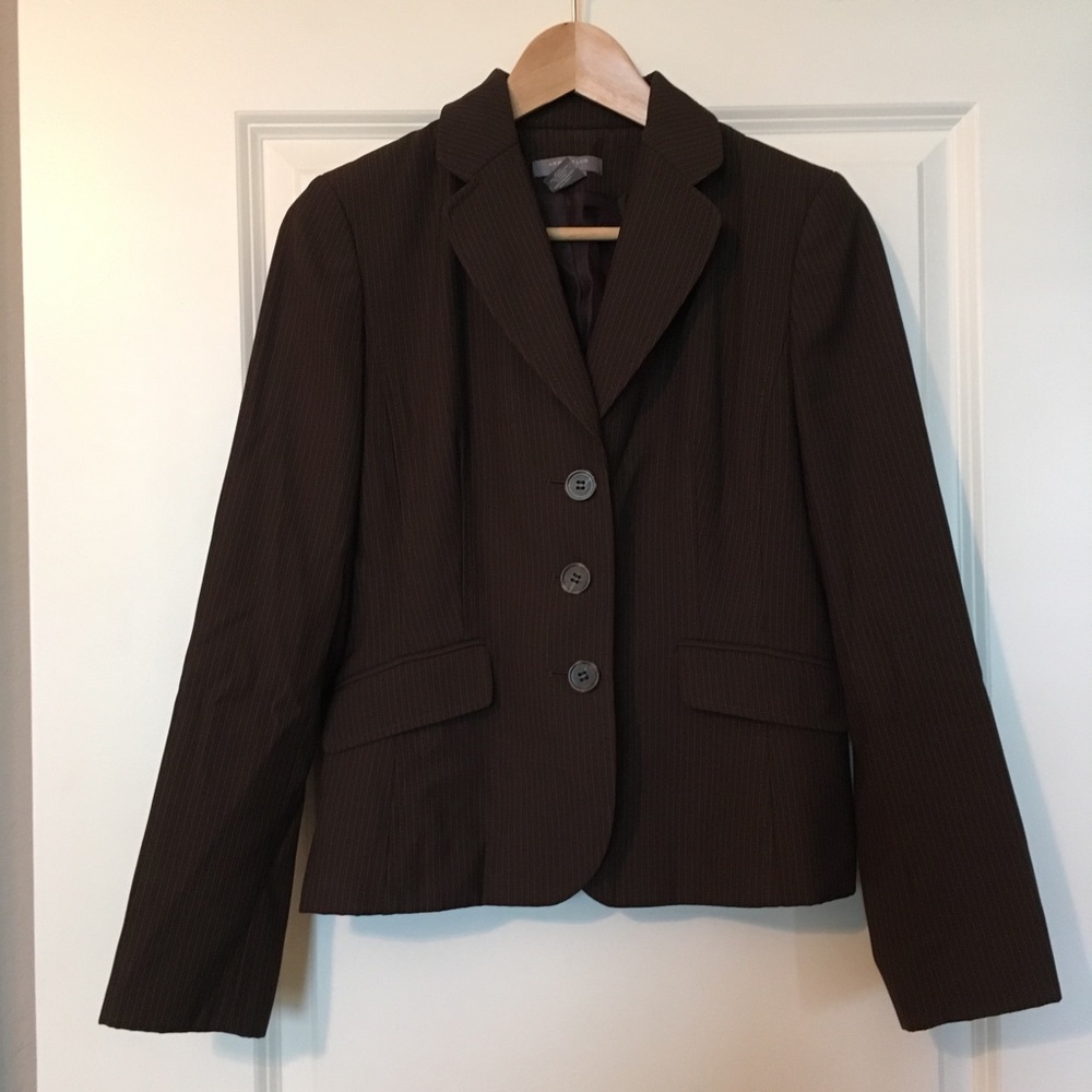 Ann Taylor Pinstripe Suit Jacket